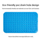 Rectangular PVC bath mat from the eight colour range, domes and drain holes throughout