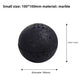 Black lava stone burner sphere, small size 100 by 100 mm, porous surface with holes at the top