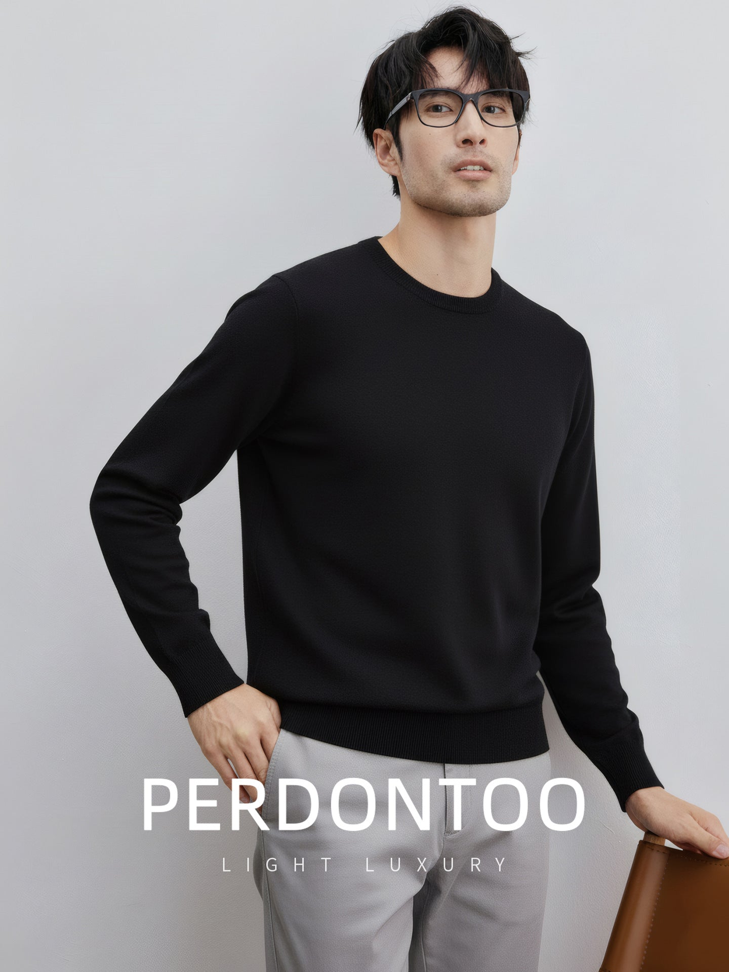 Mens Wool Blend Knit Sweater | packaging and what is included