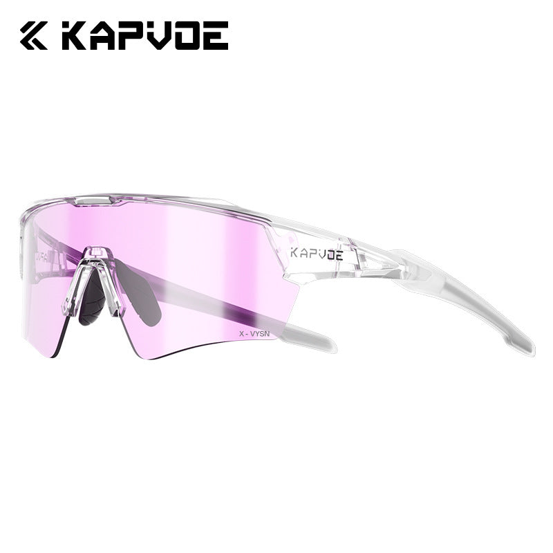 Full KAPVOE TR90 sports sunglasses set packaged