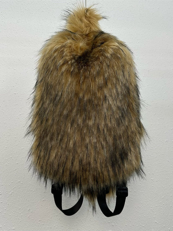 Plush Fur Travel Backpack