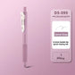 Mauve retractable gel pen on a matching background, labeled Camel gray, Camel Gray 1pc