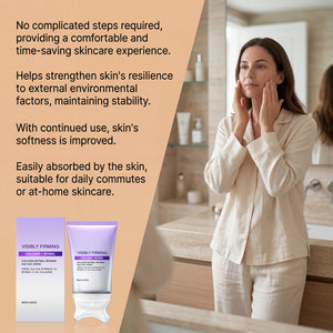 Purple collagen and retinol facial cream tube with its box