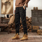 Casual outfit scene featuring the relaxed retro cargo pants
