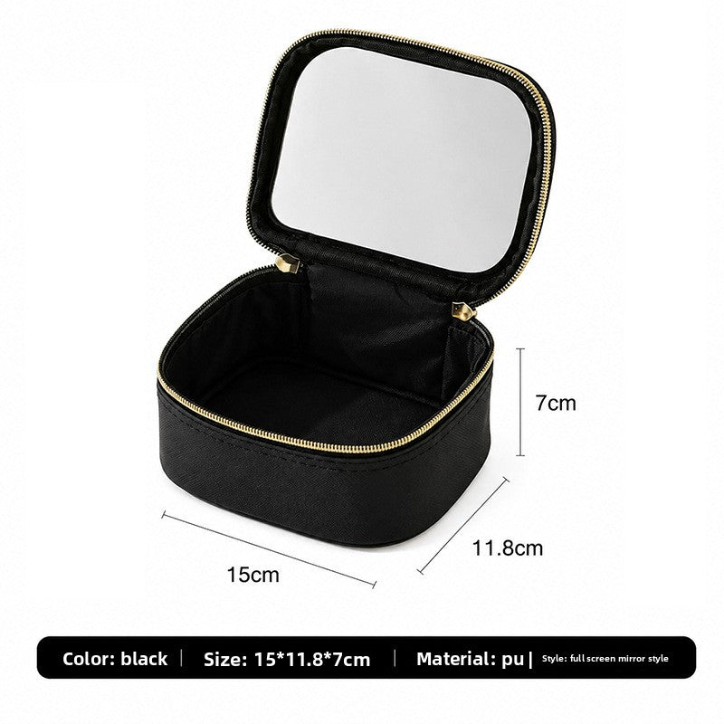 LED Light Travel Makeup Bag with Mirror