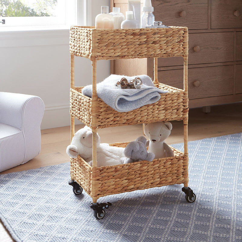 Nordic Wheeled Straw Storage Rack