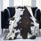 Folded blanket placed on a chair in a guest room before a stay