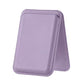 Front of the vegan PU leather card holder with stitched edges