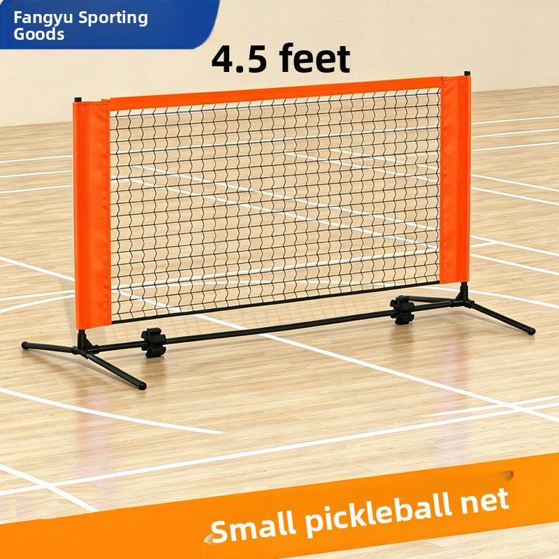 Portable Pickleball Net Set with Silent Mat for Indoor Outdoor Use