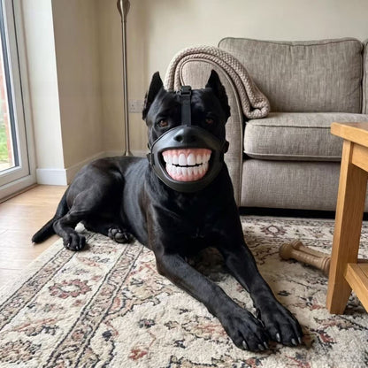 Funny dog's mouth design