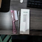 Liquid dispensing hair comb shown with the reservoir teeth that carry serum down to the scalp