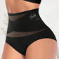 High waisted seamless shaping brief, thin fabric with laser cut edges