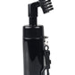 Close view of the stiff bristle brush head that scrubs club heads and grooves