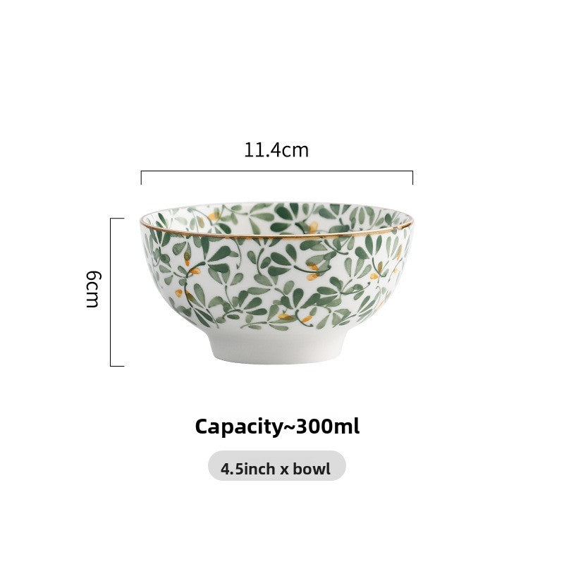 Small green leaf porcelain flavor dish for sauces and pickles