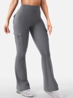 Women Cargo Pocket Flared | detail close up