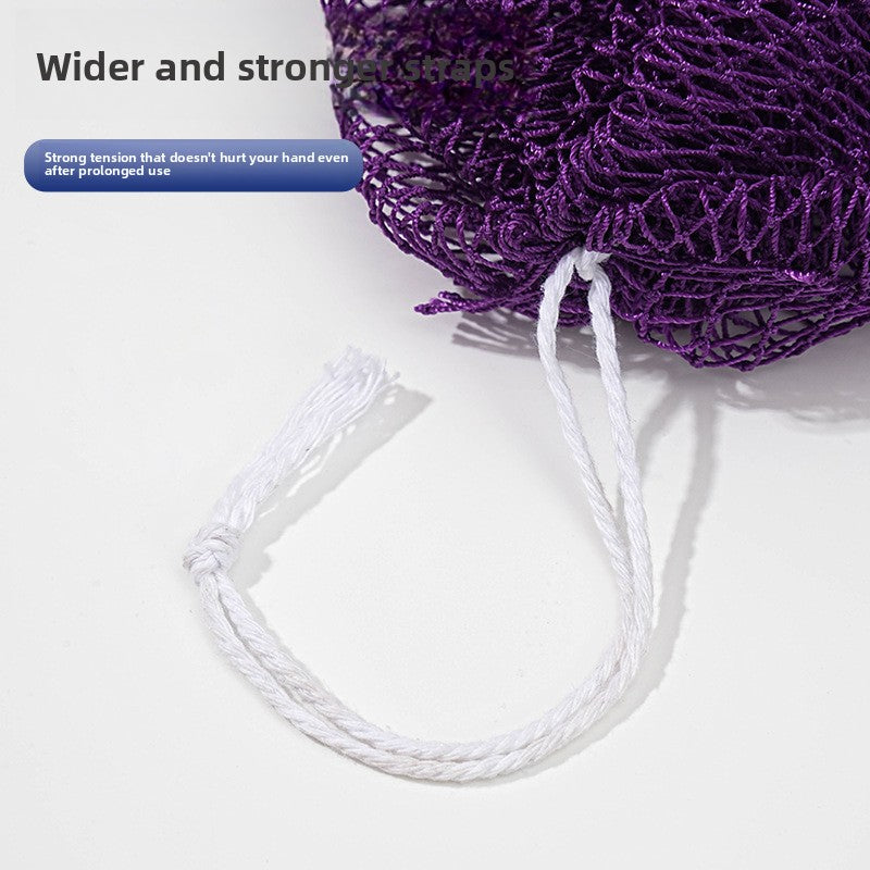 Open weave net texture of the polyurethane foam exfoliating bath strip