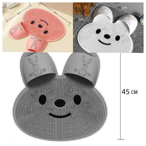 Foot Scrubbing Bath Mat with Bristle Surface