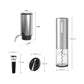 Dimension diagram of the wine set, opener 183 mm, pourer 120 mm, stopper 90 mm and foil cutter