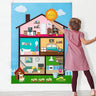 Makeup small house felt board
