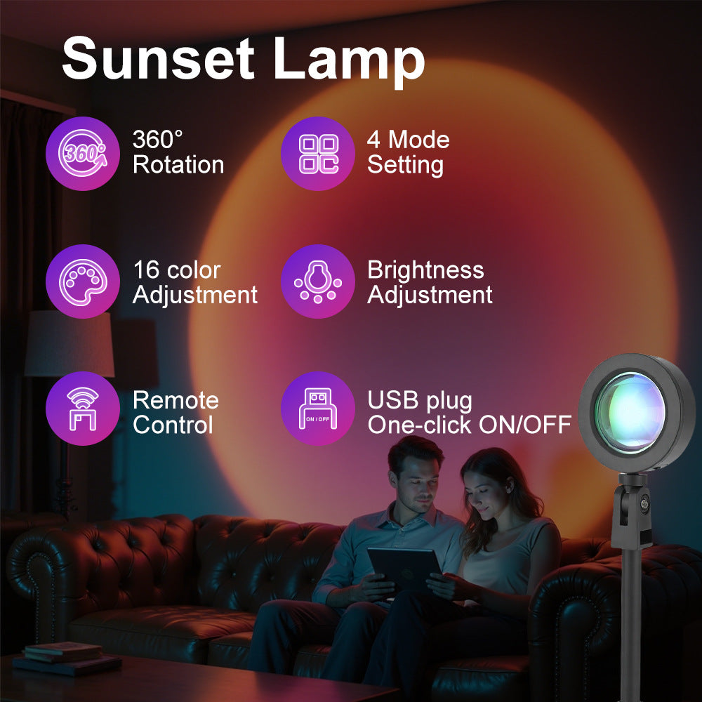 USB sunset projection ambient lamp, with the remote control