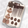 23pcs Coffee Makeup Tools