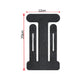 Black pre-cut elbow tape piece marked twenty by twelve centimetres