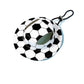 Pet bucket sun hat with ear holes and chin cord in blue cow print