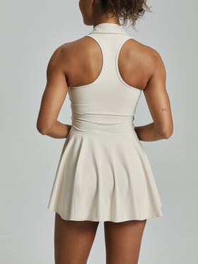 Athletic Tennis Dress with Built-in Shorts