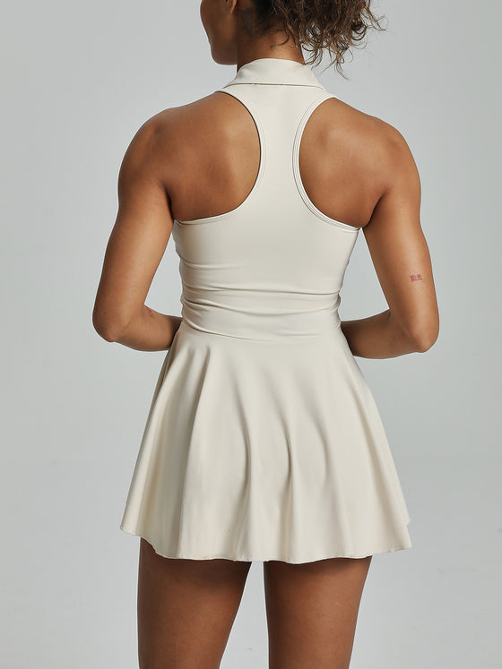 Athletic Tennis Dress with Built-in Shorts