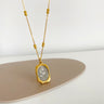Yxp172 rose necklace gold