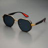 Gold frame gray piece