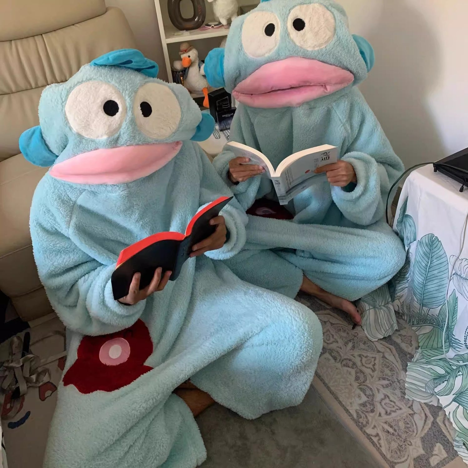 Cartoon Fish Monster One-Piece Pajamas