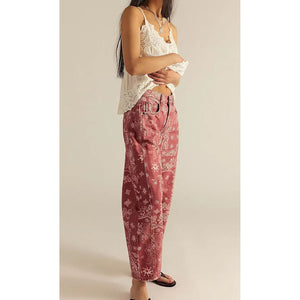 Bell bottom wide leg trousers full length styling shot