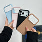 Matte liquid silicone iPhone case with hidden magnetic ring, shown in antique white, black or gray