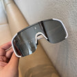 White frame mercury plate polarized light