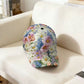 Printed floral baseball cap in a fresh colourway with an adjustable strap
