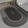 Black Oval / 80x120cm Diatomite