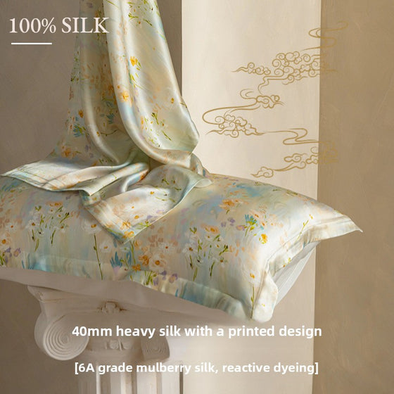 Printed Mulberry Silk Pillowcase