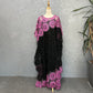 Full length two tone guipure lace boubou maxi robe on model