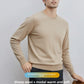 Mens Wool Blend Knit Sweater | side profile detail