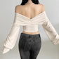 Backless Long-Sleeve Top