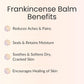 Skincare ingredient information graphic on a pale pink background