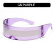 C5 Purple Frame White Mirror