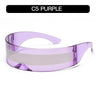 C5 Purple Frame White Mirror
