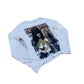 White cotton long sleeve tee laid flat showing the front anime graphic print