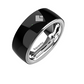 Front view of the black smart counter ring and face button