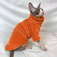 Close view of the soft mink velvet pile on a warm cat sweater