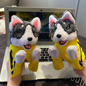 Boxing Husky Talking Plush Hand Puppet