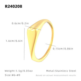 Heart Titanium Steel Ring