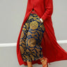 Navy Gold Brocade / XXXL | US 18 / EU 48